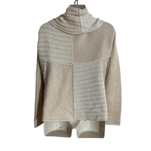 CAbi Women's Patchwork Circle Cardigan Open Front Wool Blend Style #483 Size XS - Picture 2 of 4